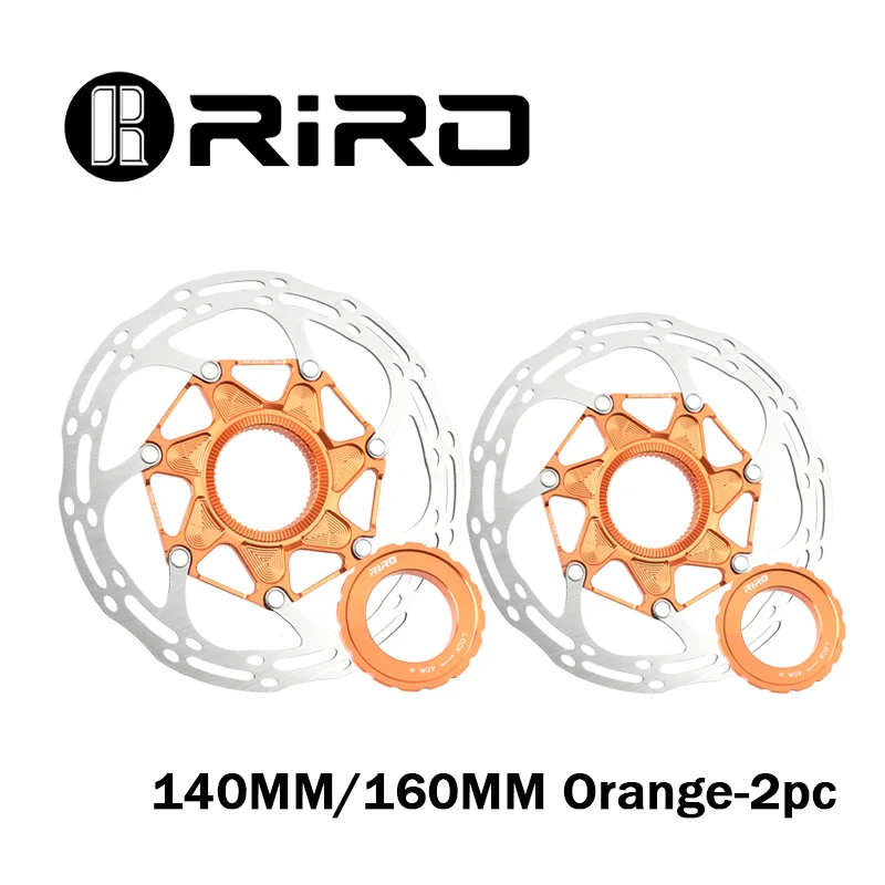 RIRO Fahrradscheiben Center Lock 140 mm 160 mm schwimmender Bremsscheibe Leichter, hochfester Wärmeableitungs-Scheiben-Fahrradbremsscheibe