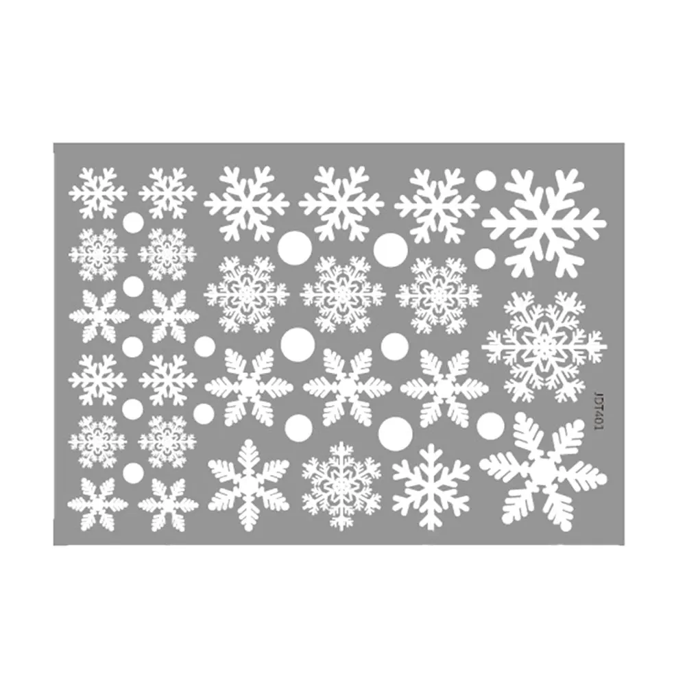 5 قطع من ملصقات الحائط على شكل ندفة الثلج، نافذة قابلة للإزالة، زينة باب زجاجي، عطلة عيد الميلاد، الشتاء، بلاد العجائب، ذاتية اللصق #3