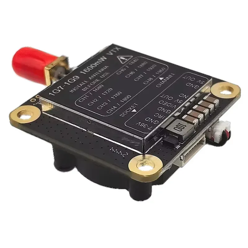 1.7G 1.9G VRX 1.7G 1.6W FPV VTX 8CH FPV وحدة استقبال جهاز إرسال الفيديو اللاسلكي PAL/NTSC لنظارات FPV Fatshark Skyzone #5