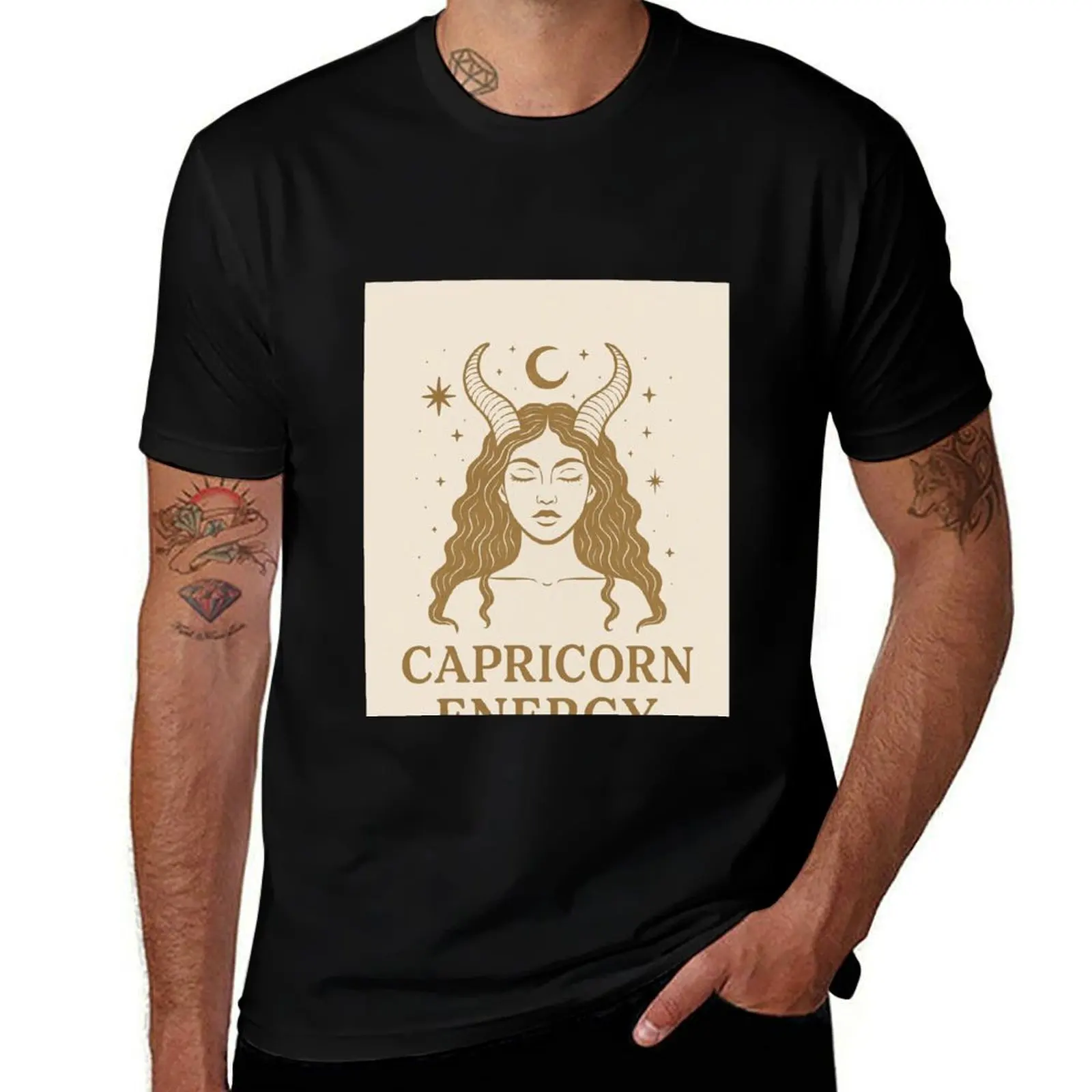 

Capricorn Energy – Celestial Goddess Zodiac Art T-Shirt Blouse vintage t shirts new gifts and t-shirts clothing for men