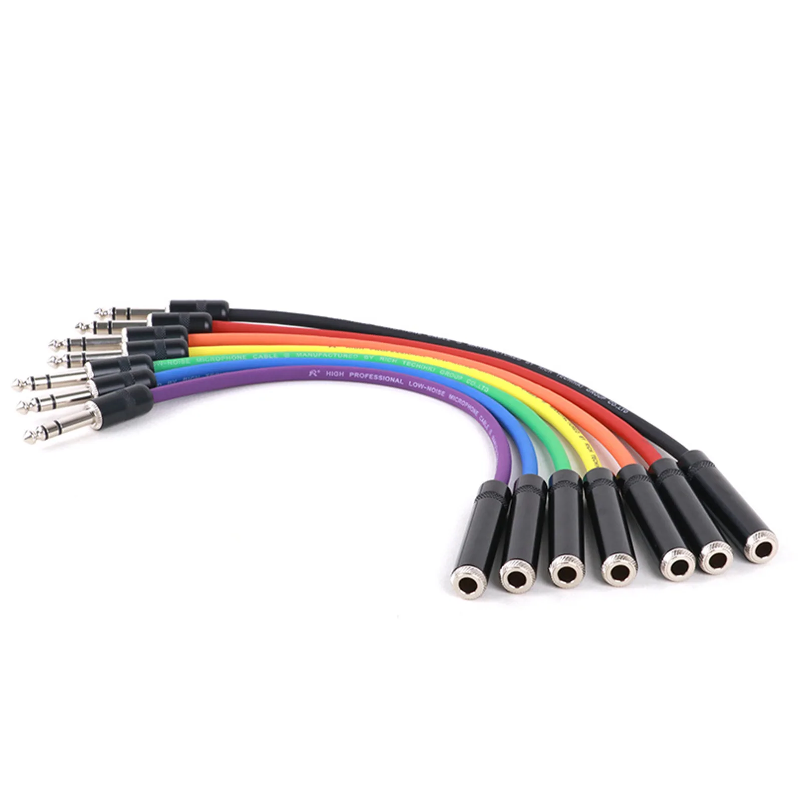 GuerGuo 6.35mm TRS Male to 6.35mm TRS Female Jack Instrument Audio Cable For Electric Guitar Mixer Guitar Microphones 0.3M-15M