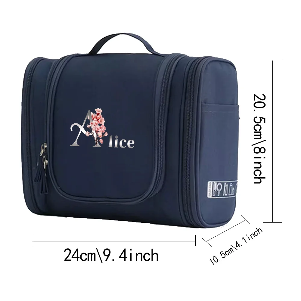 Personalized Customized Name Makeup Bags 1PC Foldable Storage Portable Handheld Storage Bag Travel Cosmetic Organizer Pouch