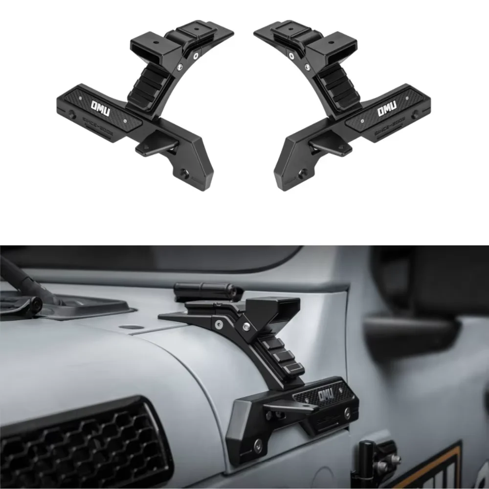 A-pillar lights Bracket OMU001 Car Accessories Fit for Jeep Wrangler JL Lamp Stay 1Set Mounting Bracket Work Lamp Stand Holder