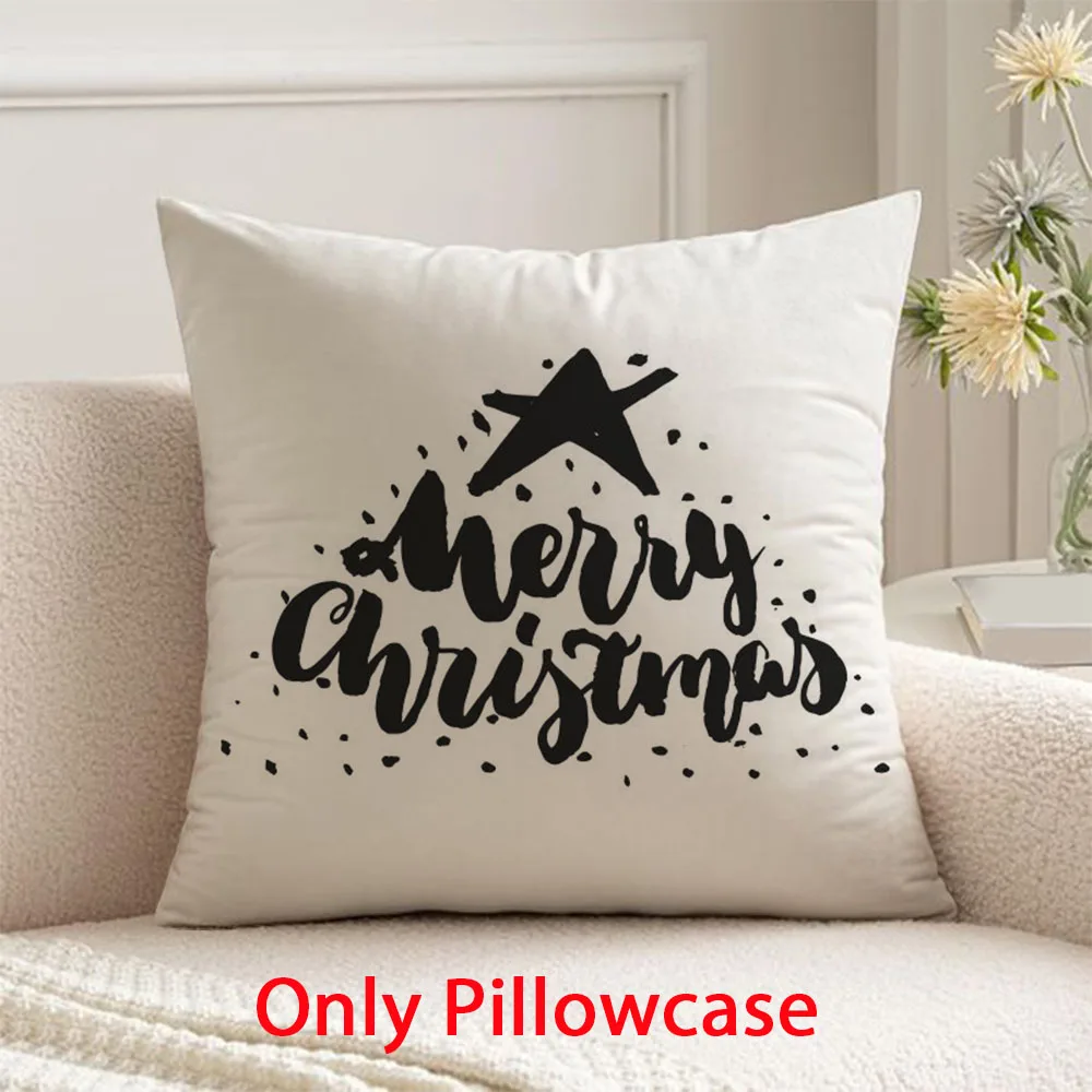 

Christmas Pillow cover winter Merry Christmas decorative 45x45 cushions cover for New Year home decor pillow case