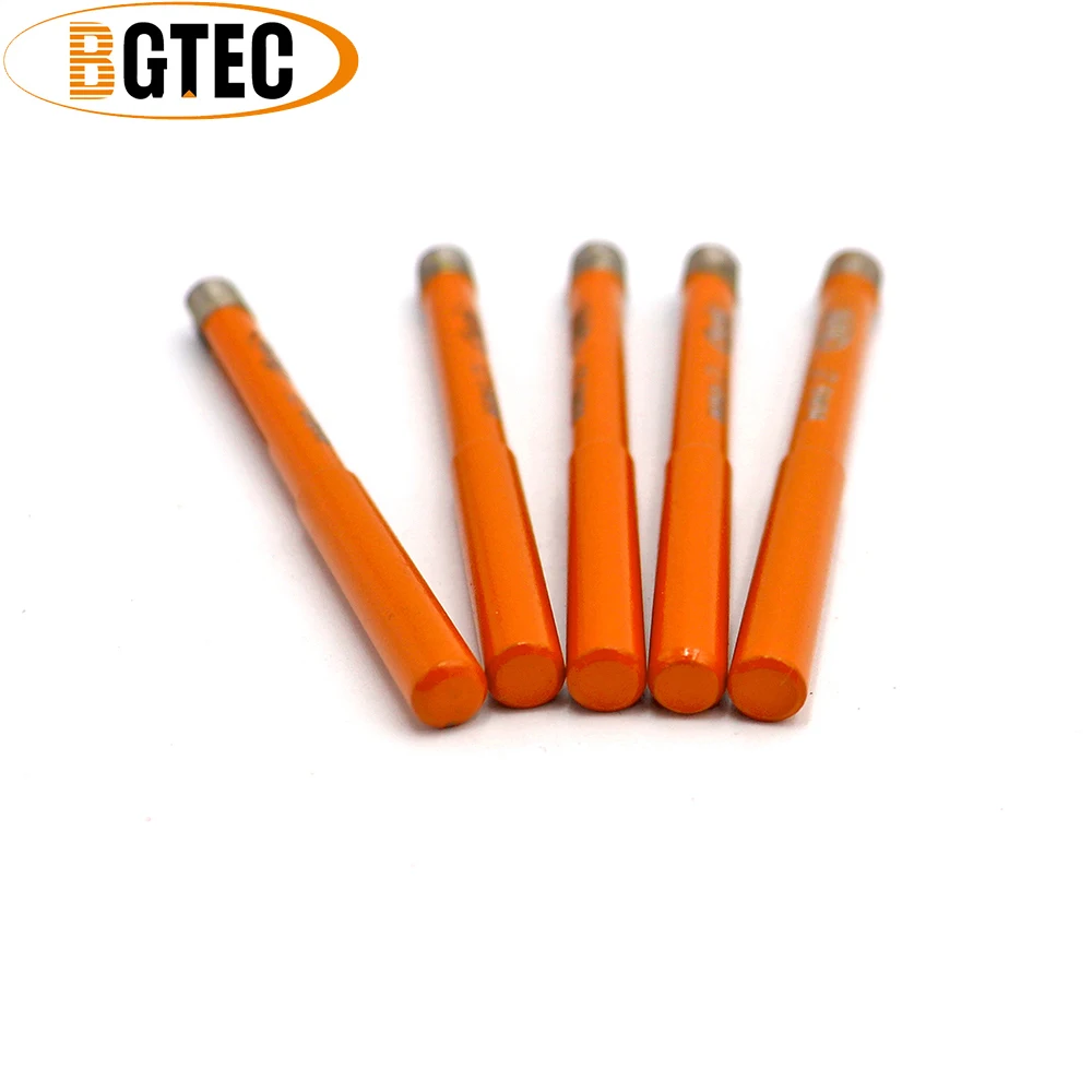 BGTEC 10 pz/set 6mm gambo tondo diamante saldato punte da trapano marmo granito pietra piastrelle metallo bagnato strumenti di perforazione foro sega punte