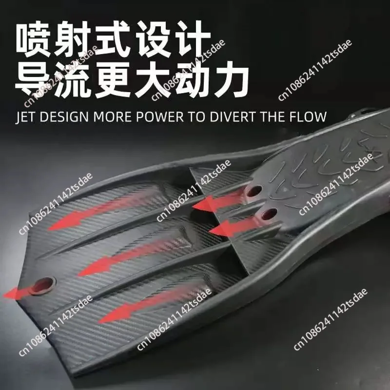 Jet Fin Scuba Diving Snorkel Fins Swimming Short Silicone Frog Shoes Adult Professional Diving Equipment