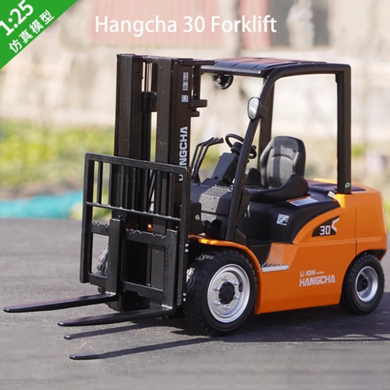 

Diecast 1:25 Scale Hangcha 30 Forklift Shovel Alloy Engineering Model Collection Souvenir Ornaments Boy Gift Static Display
