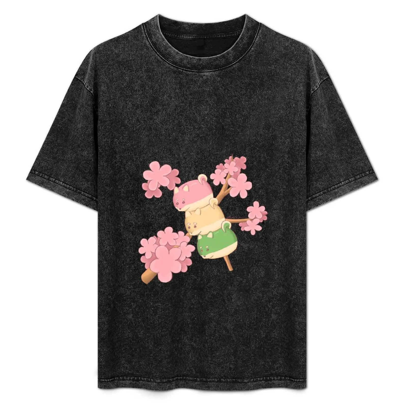 

Hanami Sweets - Shiba Dango T-Shirt Large Size Casual Tee Shirt