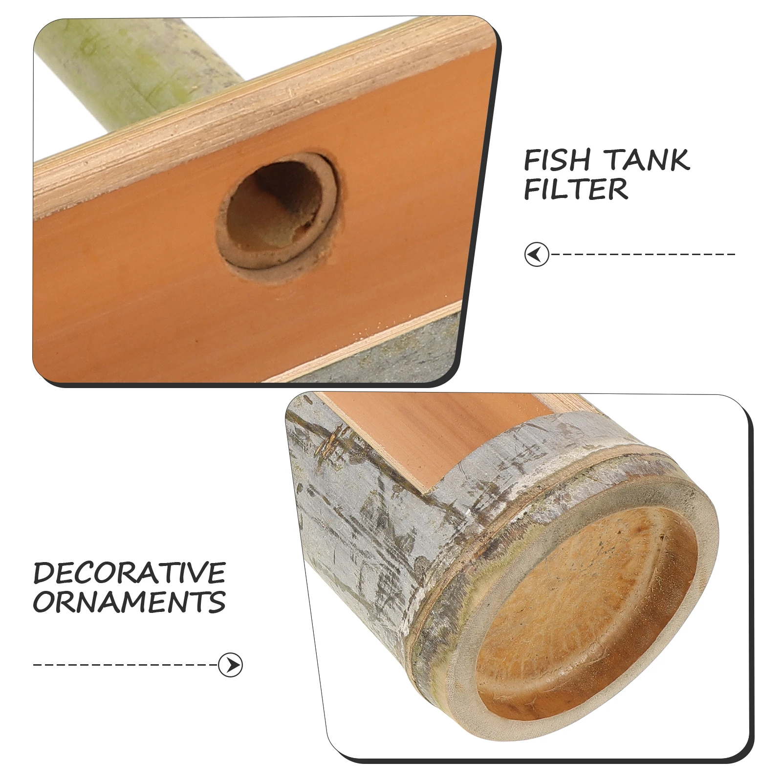 

Bamboo Tube Decoration Ornaments Fountain Spout Small Pond Fish Tank Garden Outdoor Accessories Water Features
