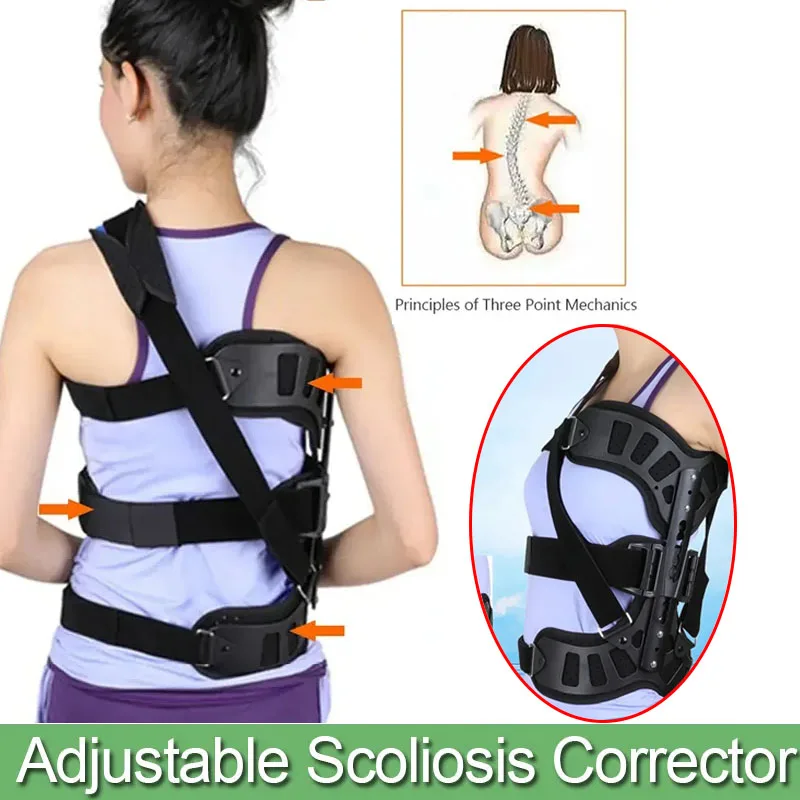 

Adjustable Spinal Auxiliary Orthosis-Scoliosis Brace Posture Corrector Treatment-for Back Postoperative Recovery for Adults