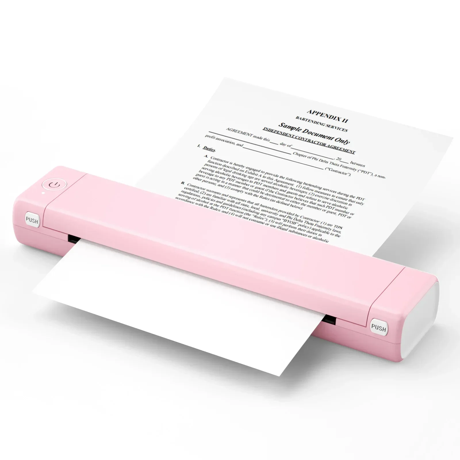 Inkless Printer Compatible With Ipad Phone Inkless Portable Printer M08F Portable Printer A4 For School And Office