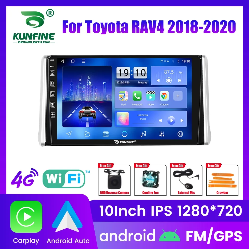 

Автомагнитола Android для Toyota RAV4 2018-2020, 2DIN, 8-ядерный процессор, GPS-навигация, IPS-экран, поддержка CarPlay и Android Auto