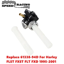 61338-94D Fuel Valve Petcock with Male Thread Fit for Harley FLST FXST FLT FXD 1995-2001 Motorcycle Parts