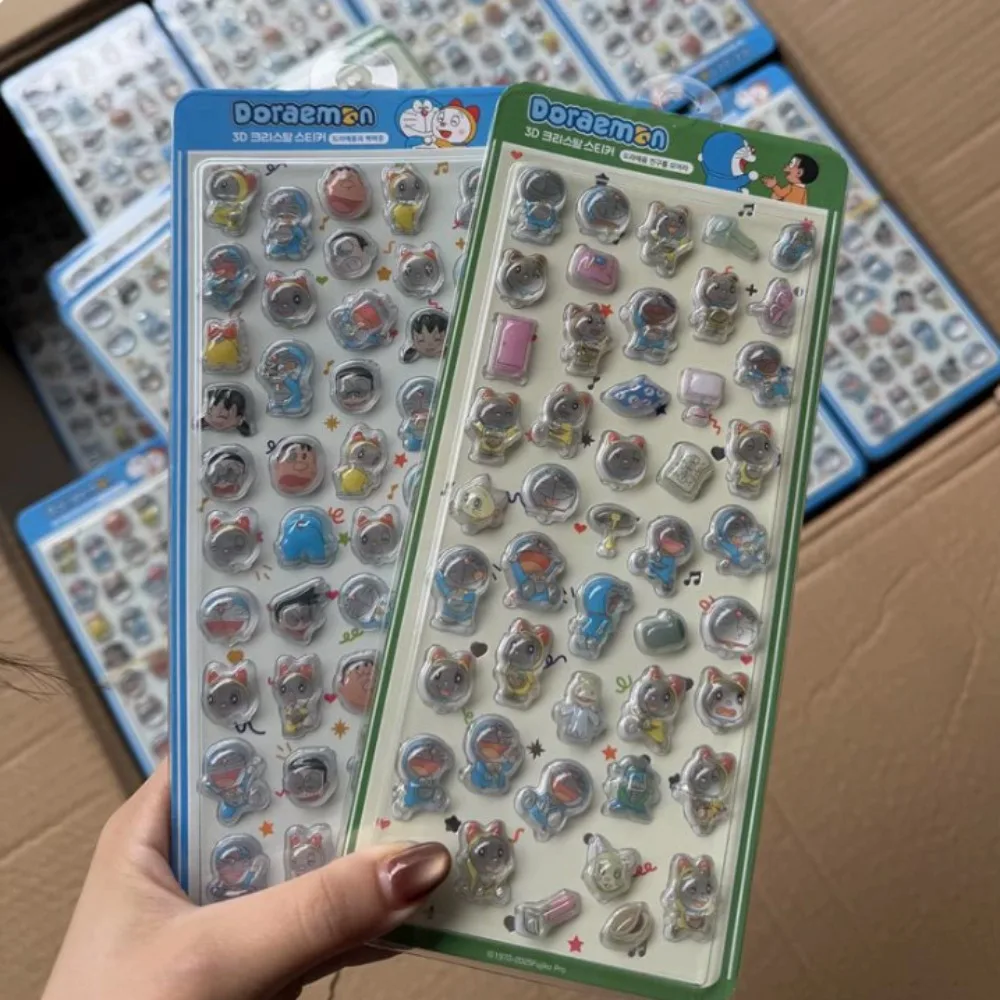 2026 new 2pcs Doraemon Crayon Shin chan 3D 3D relief crystal