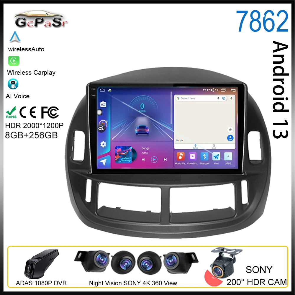 

Android For Toyota Previa ESTIMA ACR30 Tarago 2002-2006 Car Radio Multimedia Video Car Player GPS Navigation Auto Carplay 5G DSP