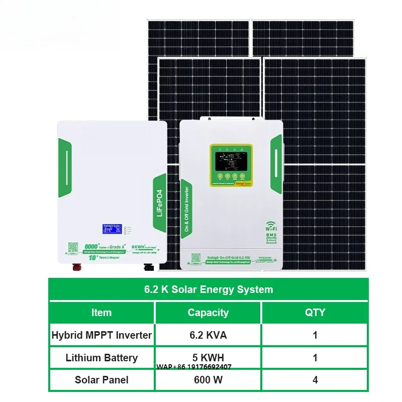 High Quality 1-30KW 'MPPT Hybrid Inverter off Grid Lithium Ion Home Solar System with Pure Sine Wave Energy Storage Solutions