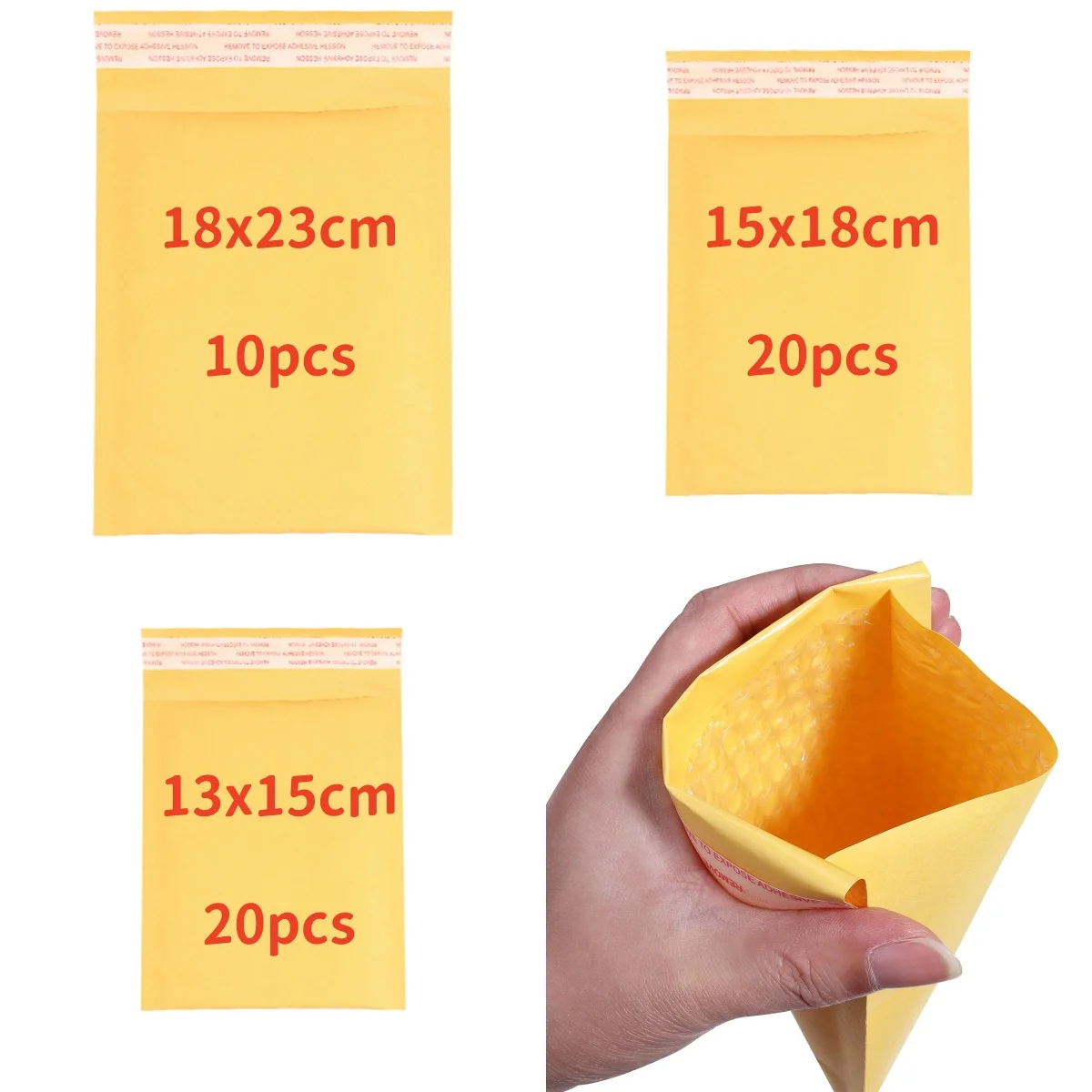 10-20pcs Kraft Paper Bubble Mailer Envelopes Bags Shipping Cushioning Bubble Padded Bag For Mailing Item Protection Bag