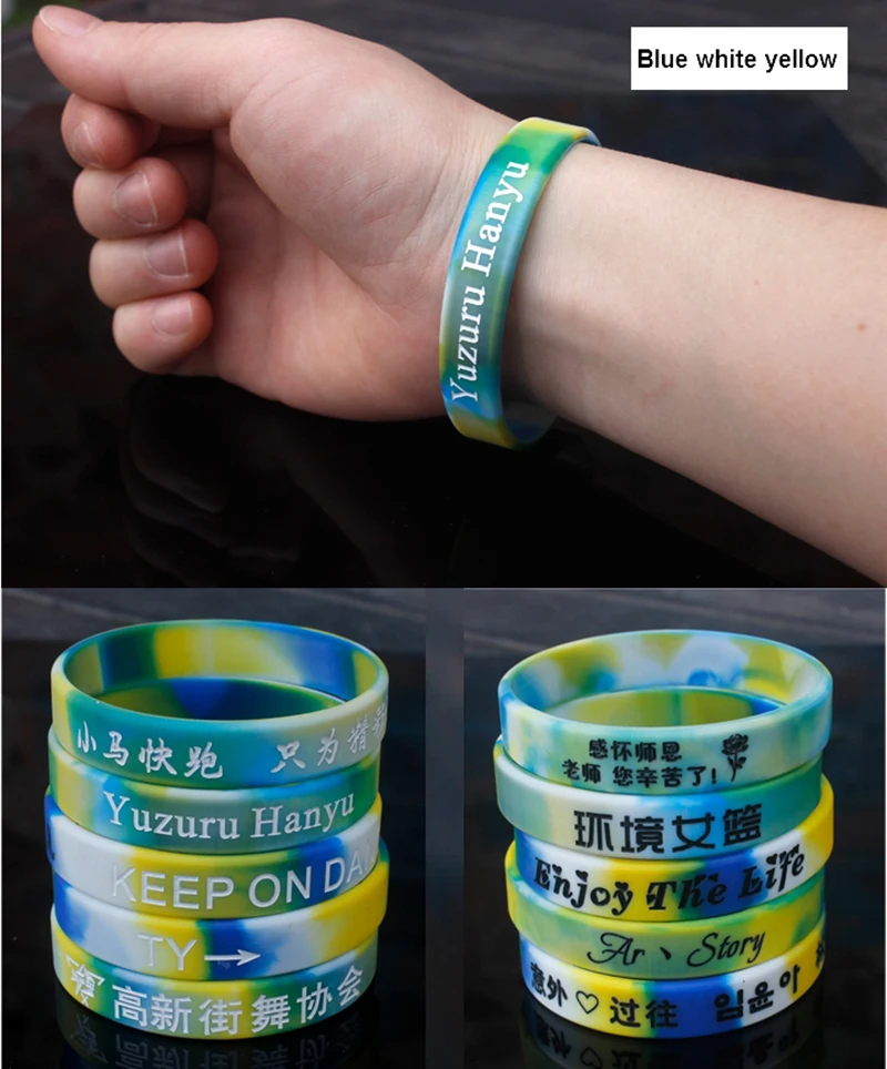 1 Stück graviert personal isierte benutzer definierte Armband sos id Armband Telefon nummer Silikon DIY Band für Geburtstags feier Ereignisse Anti-Lost – Detail 27