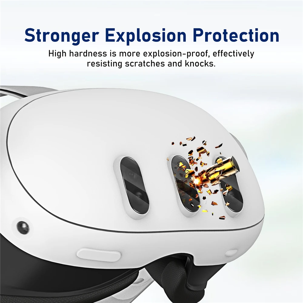 Защитная пленка для объектива из закаленного стекла для Meta Quest 3, аксессуары для гарнитур VR, пыленепроницаемая крышка объектива