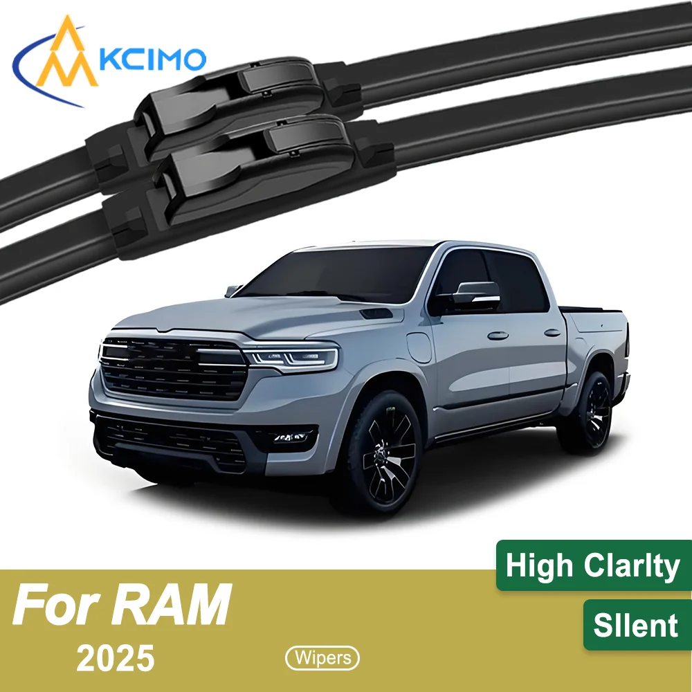 

Crystal Clear Driving 2PCS Windshield Wiper Blades for RAM 1500 Ramcharger 2025 All-Weather Reliability Durable & Safe