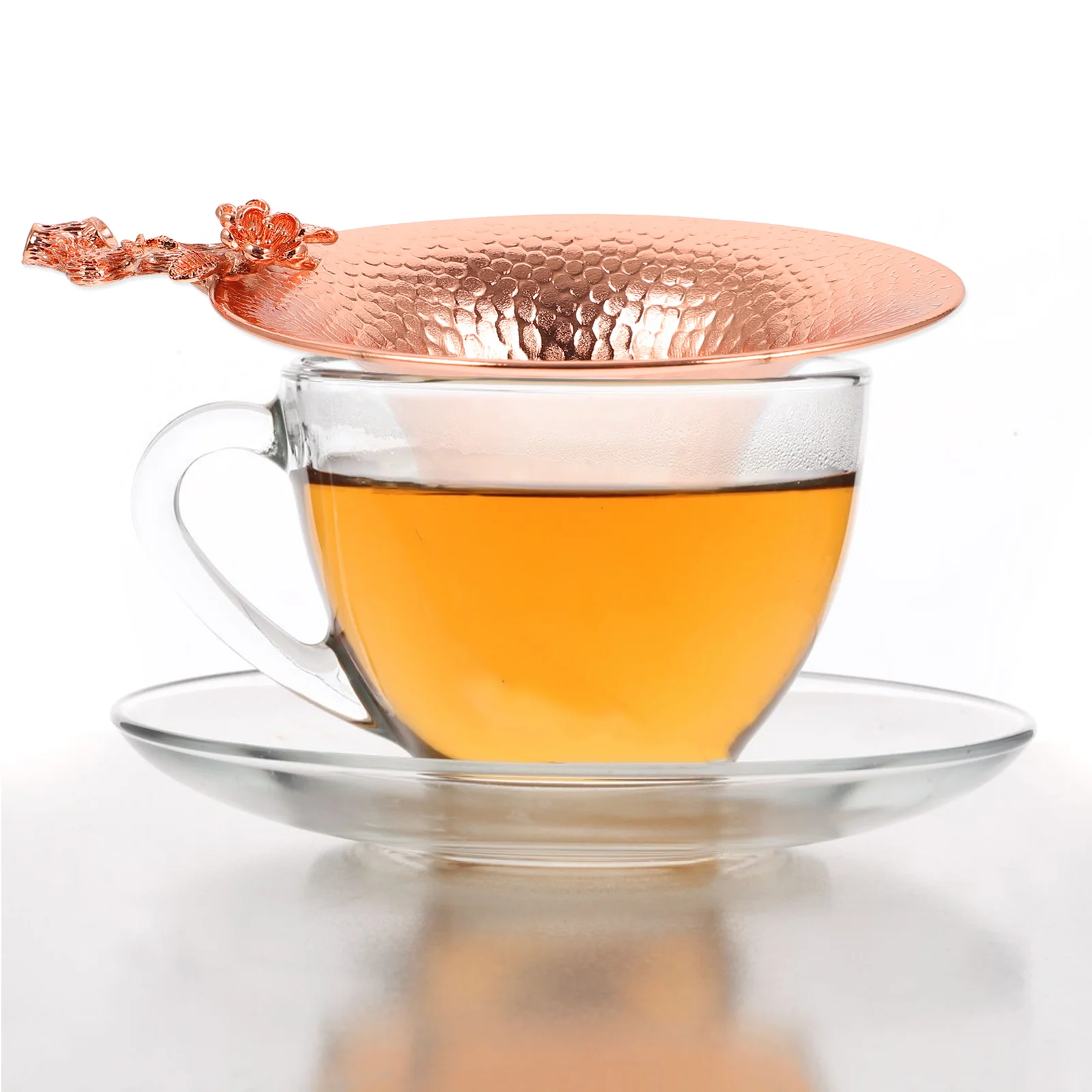 

1 pc Copper Strainer Plum Blossom Design Heat-Resistant Filter Tool For Kung Fu Teaware Delicate Tea Sifter Practical