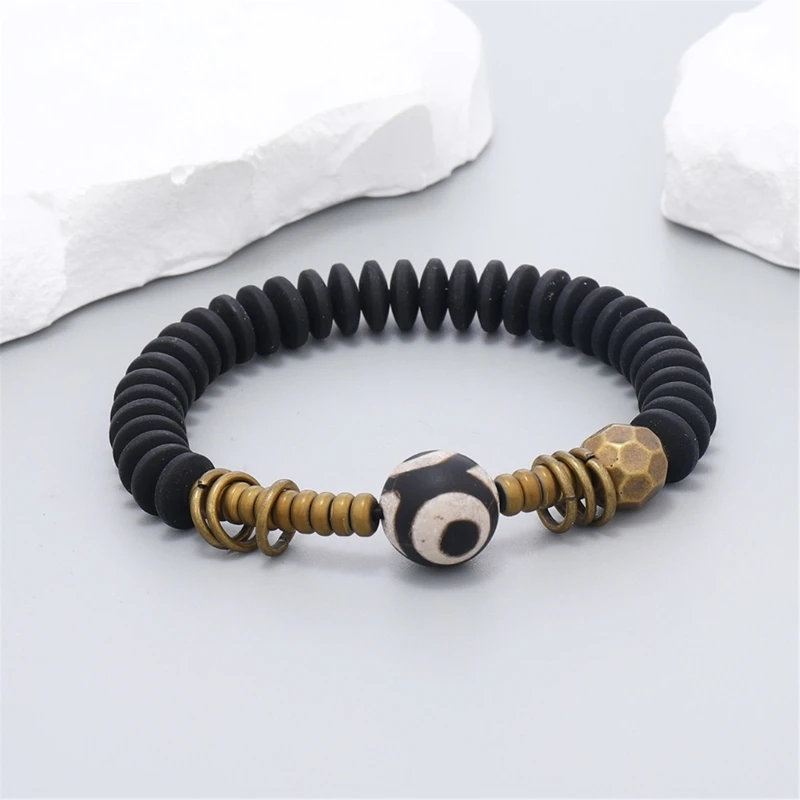 Cultural Statement Handwoven Bracelet Adjustable Size Wristchain Elastic Handchain Jewelry for Parties and Travel Dropship