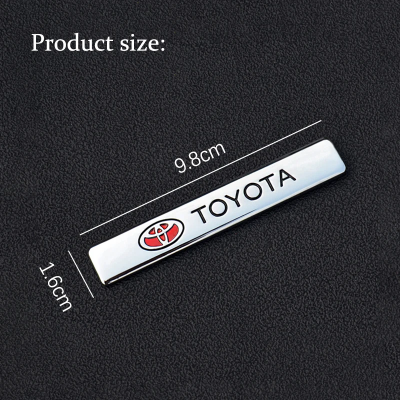 3D Metal Badge Car Styling Stickers Decal Car Accessories For Toyota 86 Mirai Supra Prado Alphard Vellfire Crown Sequoia Venza