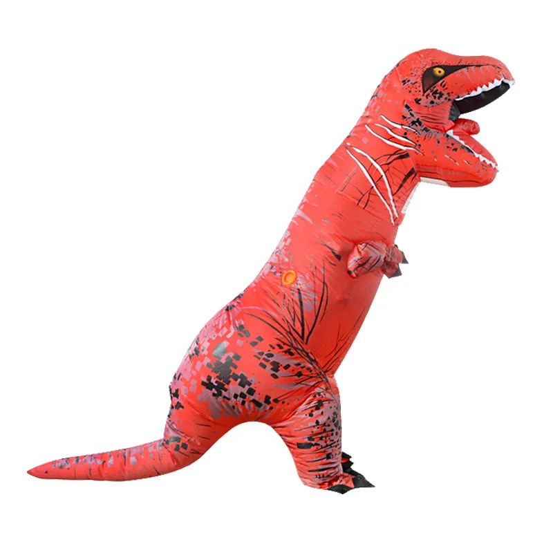 T-Rex Opblaasbare Uit Tyrannosaurus Dinosaurus Kostuum Kind Kinderen Volwassen Rollenspel Fancy Halloween Mascotte Feestkleding - afbeelding 1