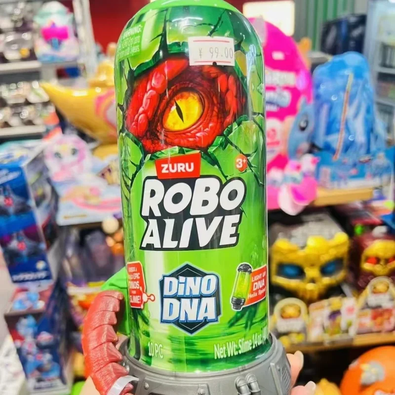 ZURU ROBO ALIVE DINO DNA Tyrannosaurus Velociraptor Diabloceratops Bewegliche Modell Blind Box – Trendiges Jungenspielzeug