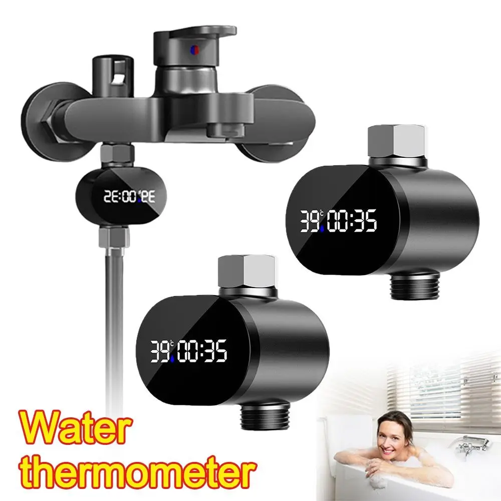 

Accurate Faucet Water Temperature Gauge Waterproof Led Display 0~99 Shower Water Thermometers Digital Display Thermometer