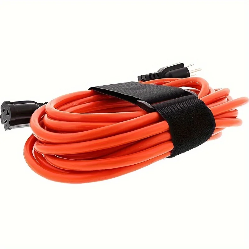 12 pcs reusable fastening nylon cable with hook and loop, fixing strap, durable functional zip tie