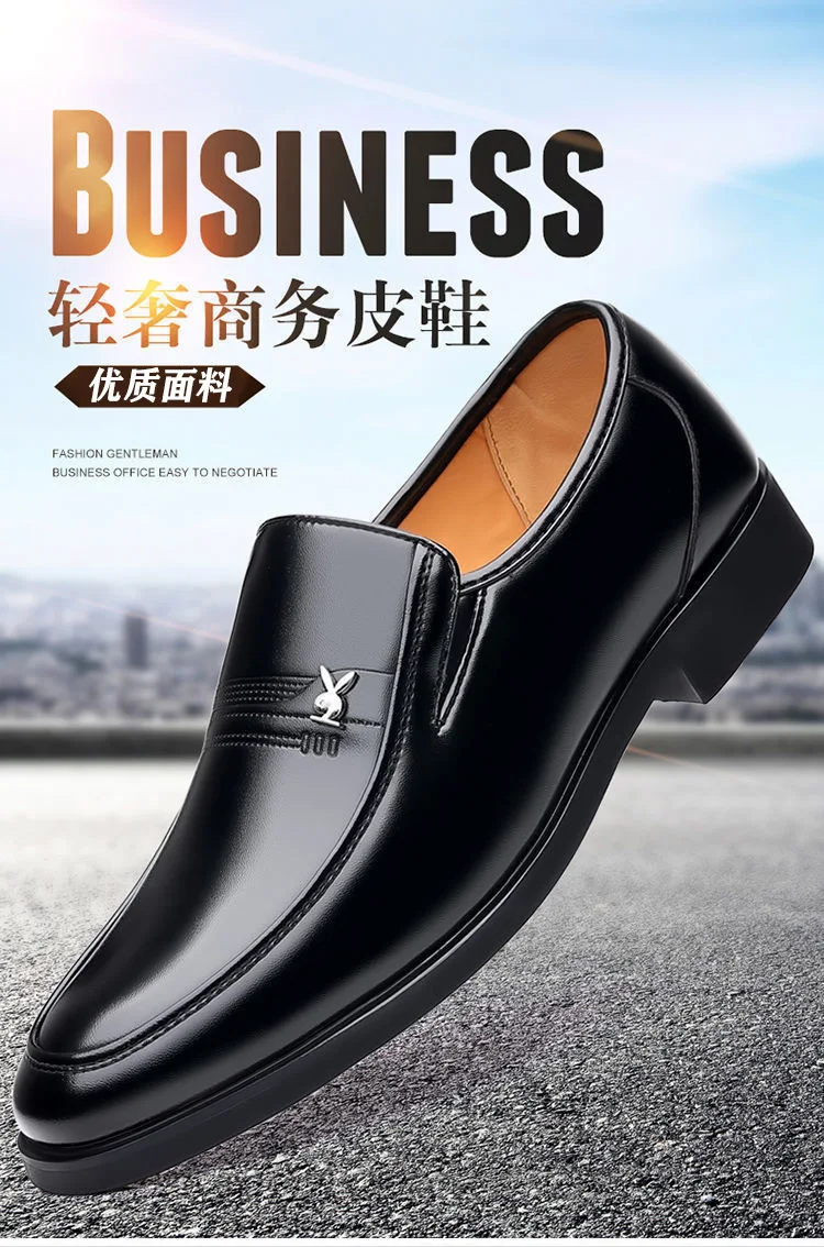 2026 Herren Casual Kunstleder Slipper mit Weicher Sohle, Business Casual Bequeme Büroschuhe, Gehschuhe – Detail 2