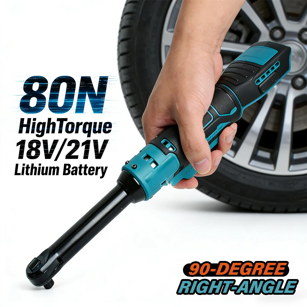 

6-дюймовый удлиненный электрический гайковерт, трещоточный ключ 3/8″, электрический трещоточный инструмент, совместимый с литий-ионными аккумуляторами Makita 18В/21В