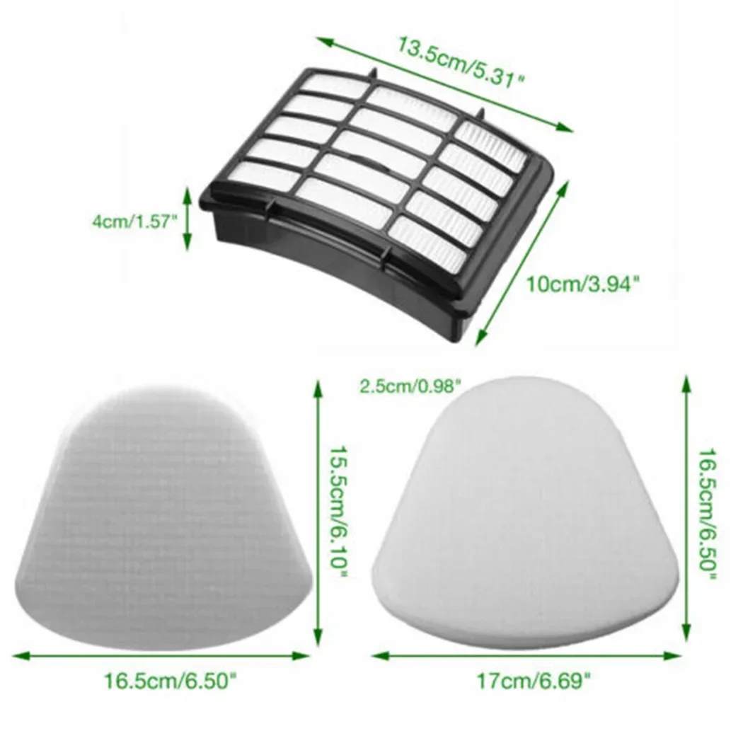 2 Stück Schaumstofffilter und Filzfilter für Shark NV350 351 Staubsauger mit 1 Stück Filter Haushaltsstaubsauger Ersatz Ersatz