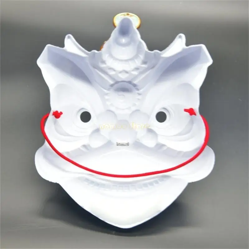 31BF Lion Dance Mask Chinese Lion Dance Costume Mask For Women Men Cosplay Party Photography Halloween Decoration Mask