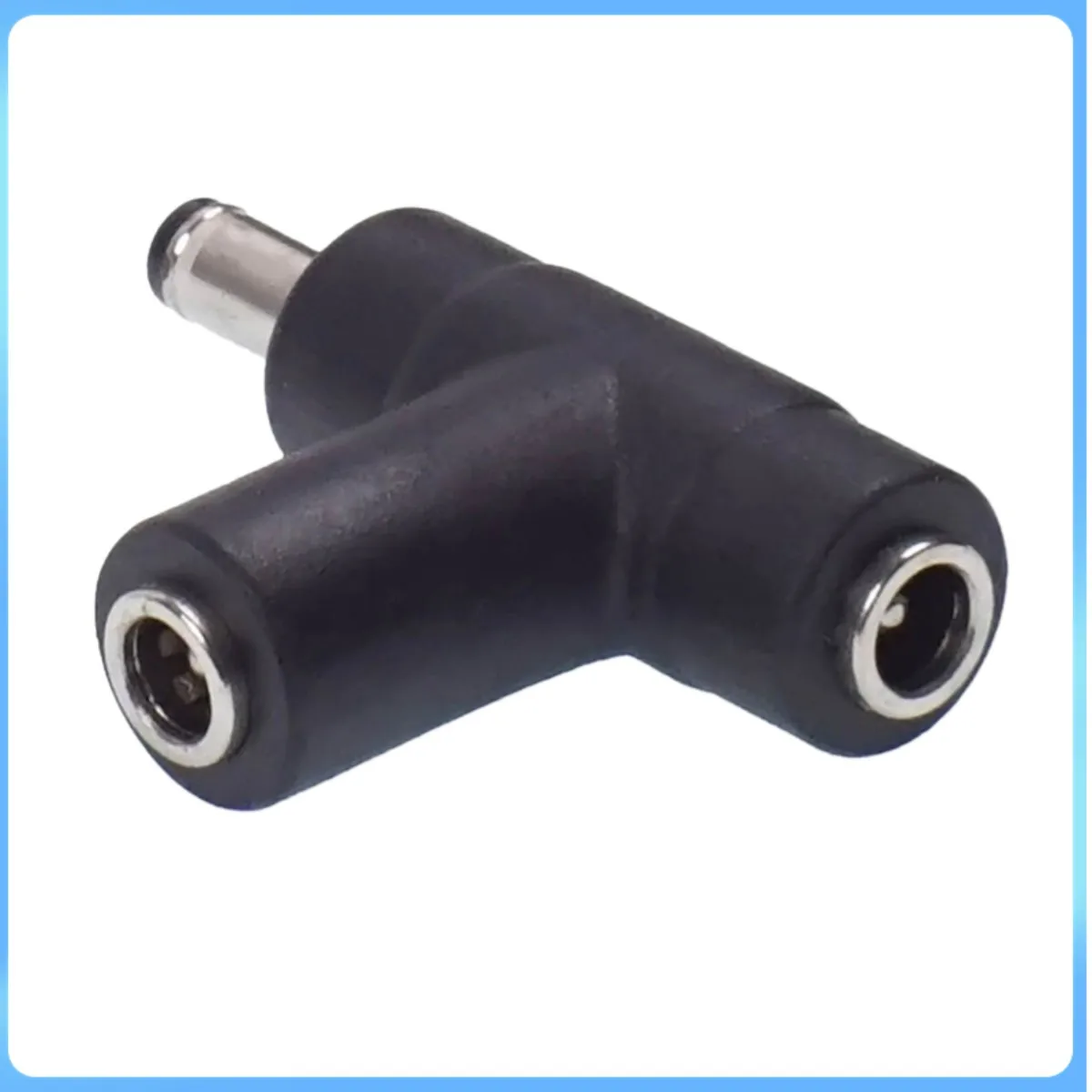 5 PÇS/LOTE DC Power Macho 5.5x2.1mm para 2x5.5mm x 2.1mm Feminino T Splitter Adaptador Conector
