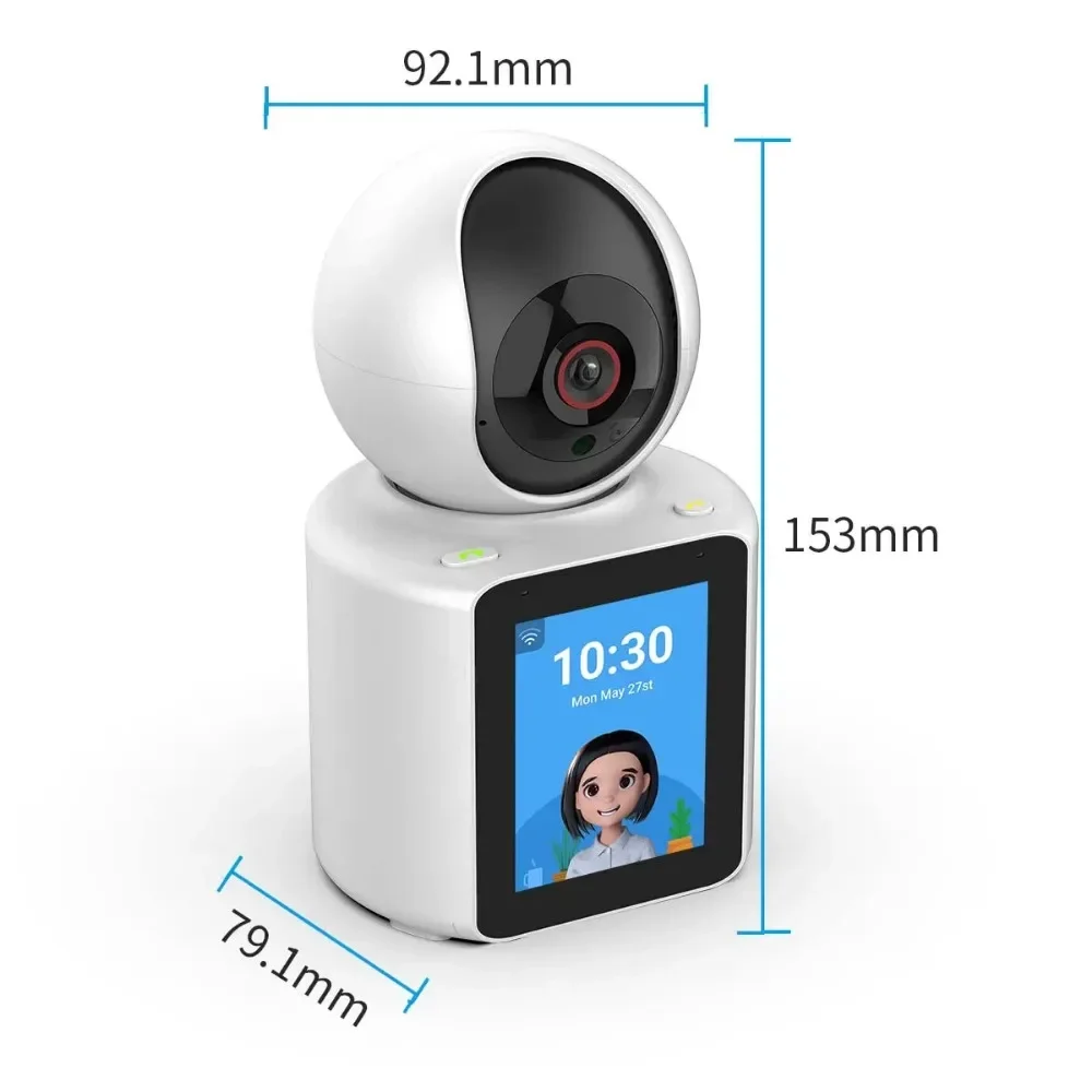 ARVIN New Video Calling Smart Wifi Camera with 2.8 Inch IPS Screen FHD 1080P IP Camera Two-way Video Talk Wireless PTZ Camera