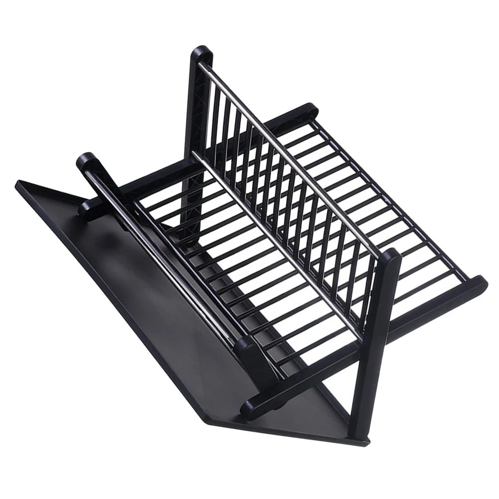 

Kitchen Bowl Dish Rack White PP Material Foldable Large Capacity Drying Rack For Kitchen Counter Tableware Storage Shelf