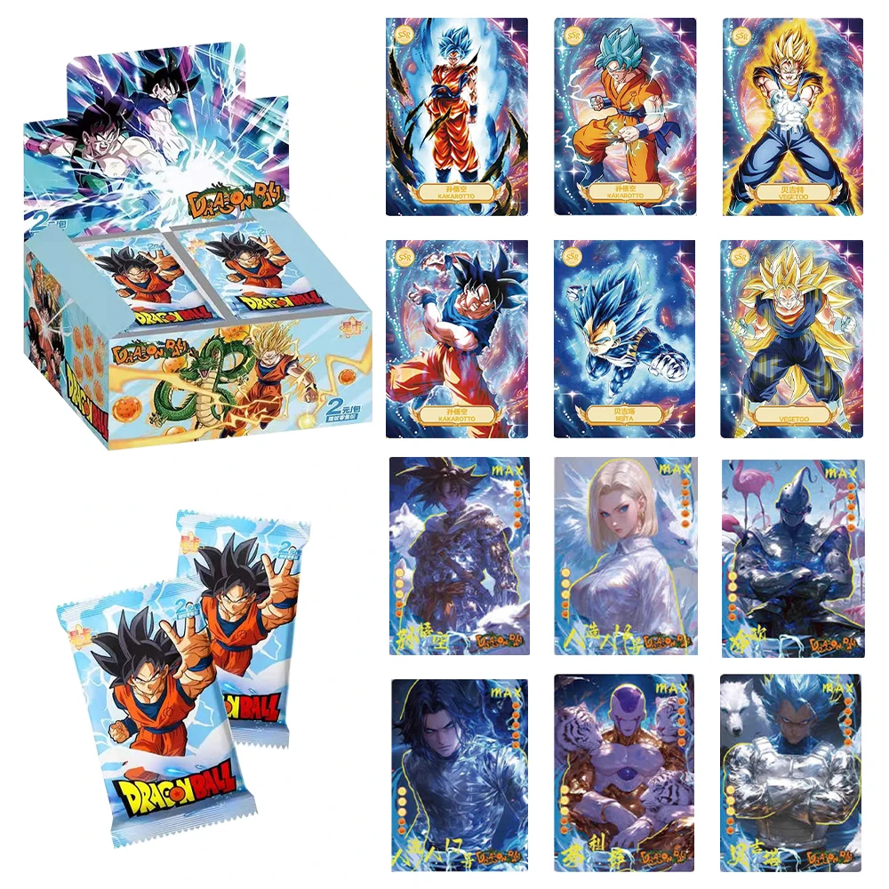 

Genuine Dragon Ball Card Cultural Merchandise Goku Vegeta Collectible Anime Cards Children Card Toy Gift