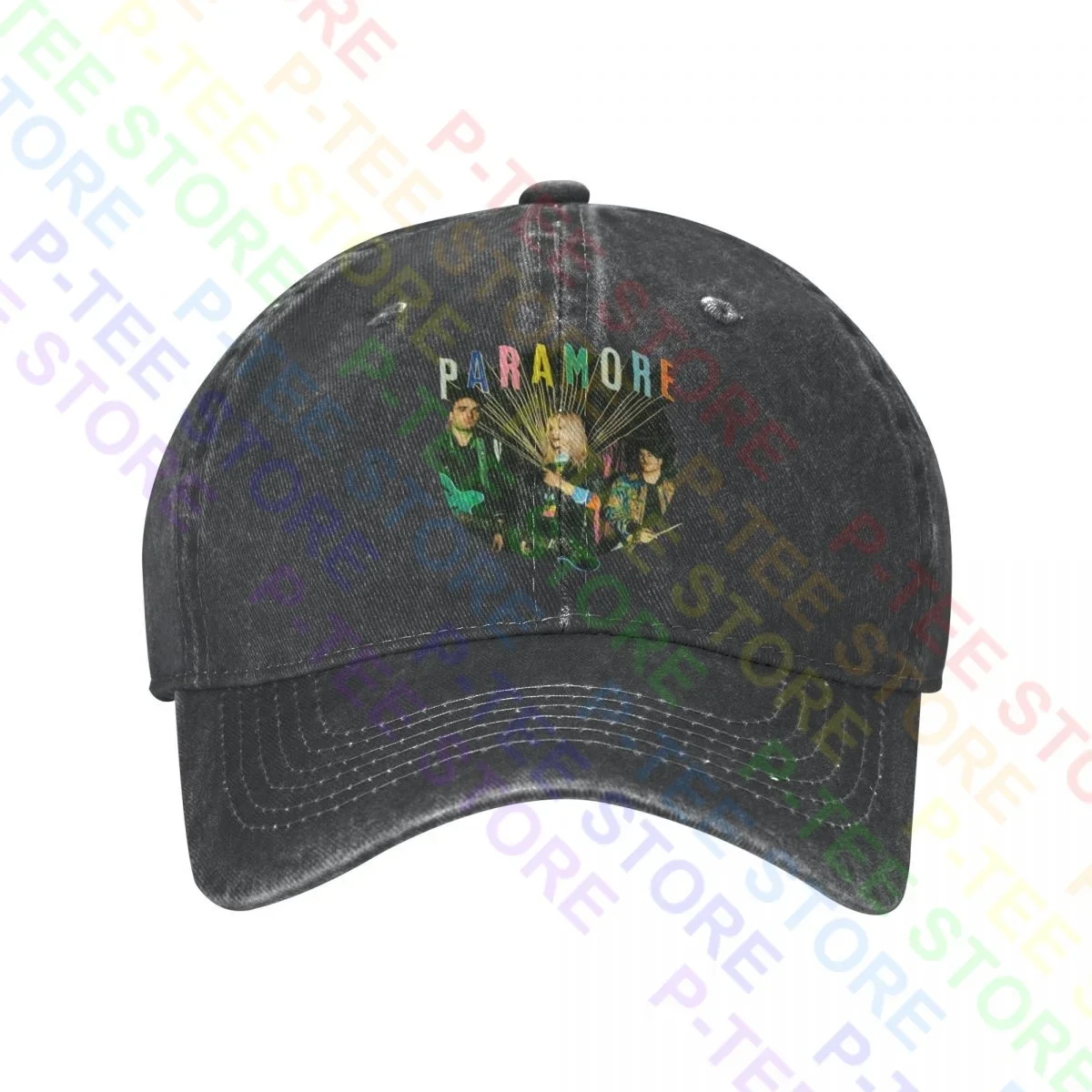 Paramore Washed Denim Baseball Cap Trucker Hats Fashion Streetwear