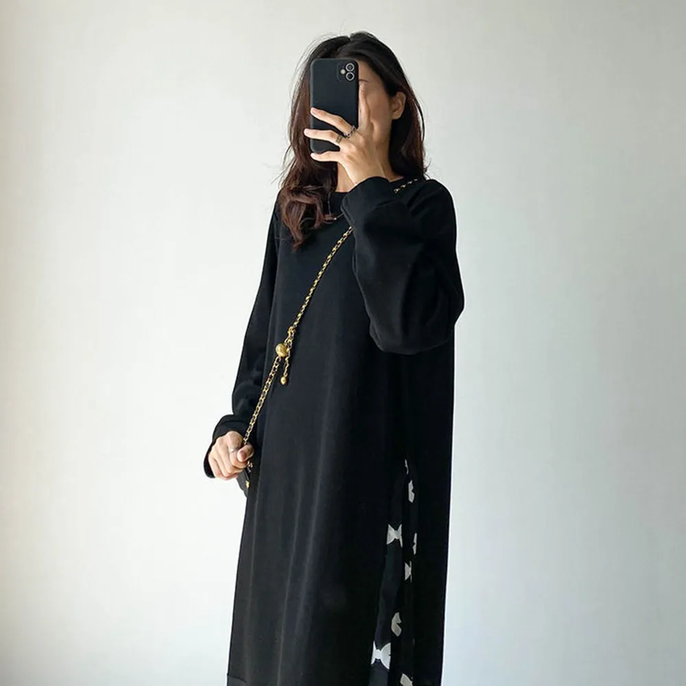 Plus Size 5XL 150KG Autumn Long Sleeve long dress Casual Women's Dresses Party Clothing Female Maxi Dress