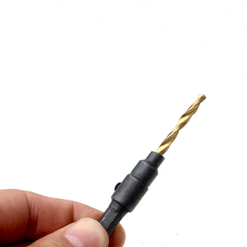 5 Buah Mata Bor Countersunk Pembuka Lubang Gagang Heksagonal Pekerjaan Kayu Tutup Sekrup Chamfering dan Pengeboran Alat Terintegrasi untuk Kayu