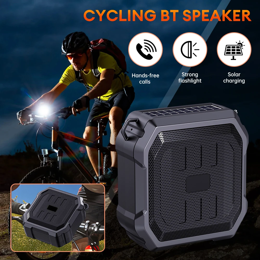 Portable Bluetooth Speakers Sound Box Music Player Bass Speaker Subwoofer Cycling Outdoor Wireless Loudspeaker Soundbar FM Radio