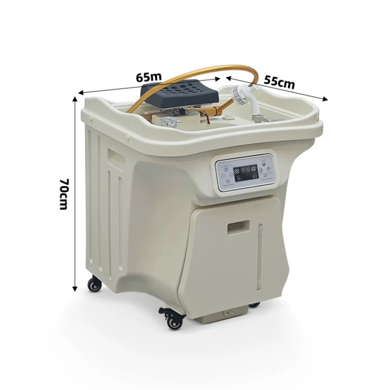 Water storage head treatment basin, movable head treatment instrument for beauty salons, with fumigation