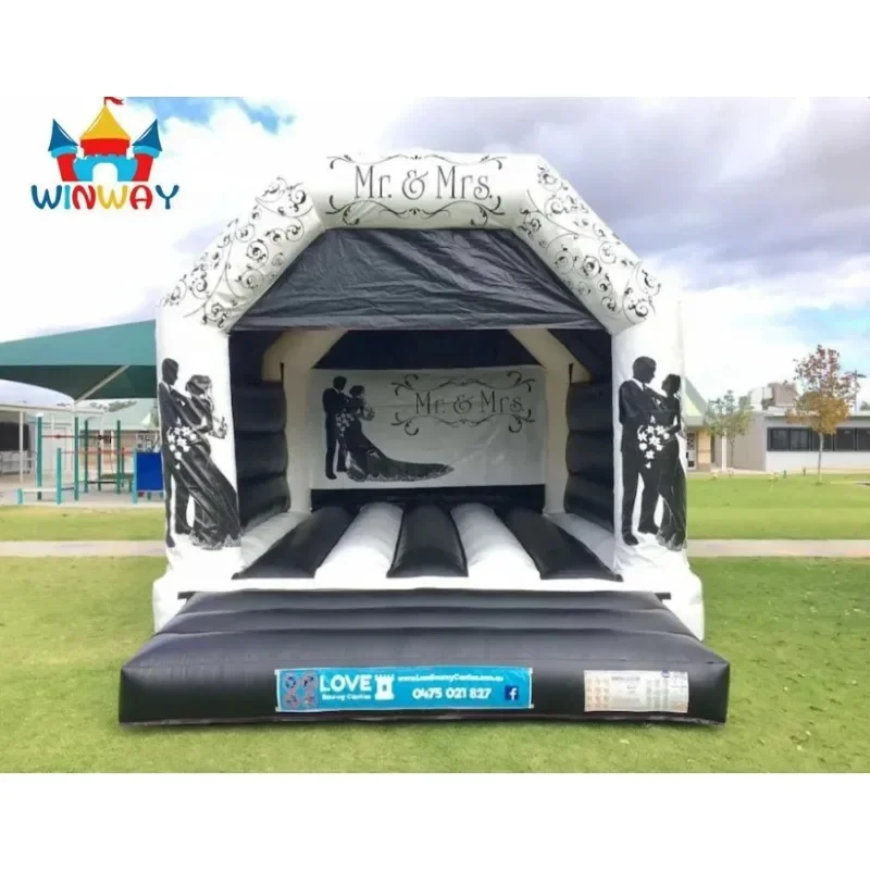 Newly Upgraded Grade 0.55mm Powerful PVC Children's Small Inflatable Jumping Castle With Repair Kit