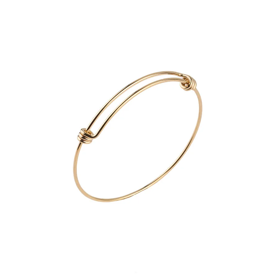 4pcs/lot Stainless Steel Blank Bangle Bracelet 1.8mm Thick Expandable Wire Bracelet Accessory DIY Jewelry Making