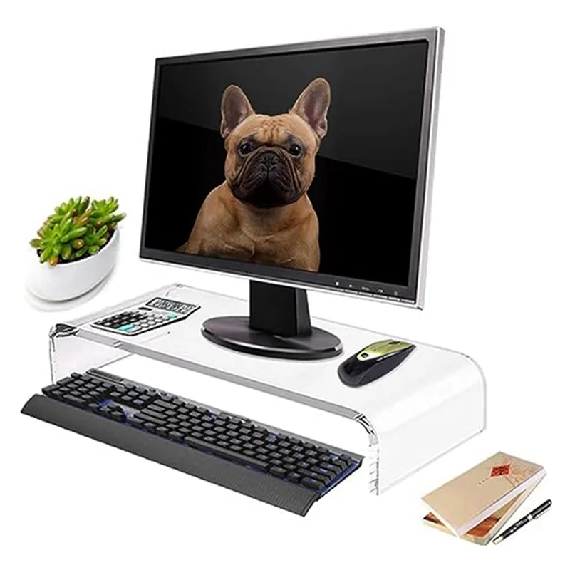 ADP-Computer Monitor Heightening Rack Acrylic U-Shaped Display Rack Desk Rack Laptop Rack for Office Home Desktop