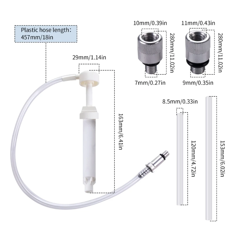 8cc Hand Pump Transfers Gear Oil, Transmission and Differentials Fluids From Quart Bottles Fluid Transfer Pump