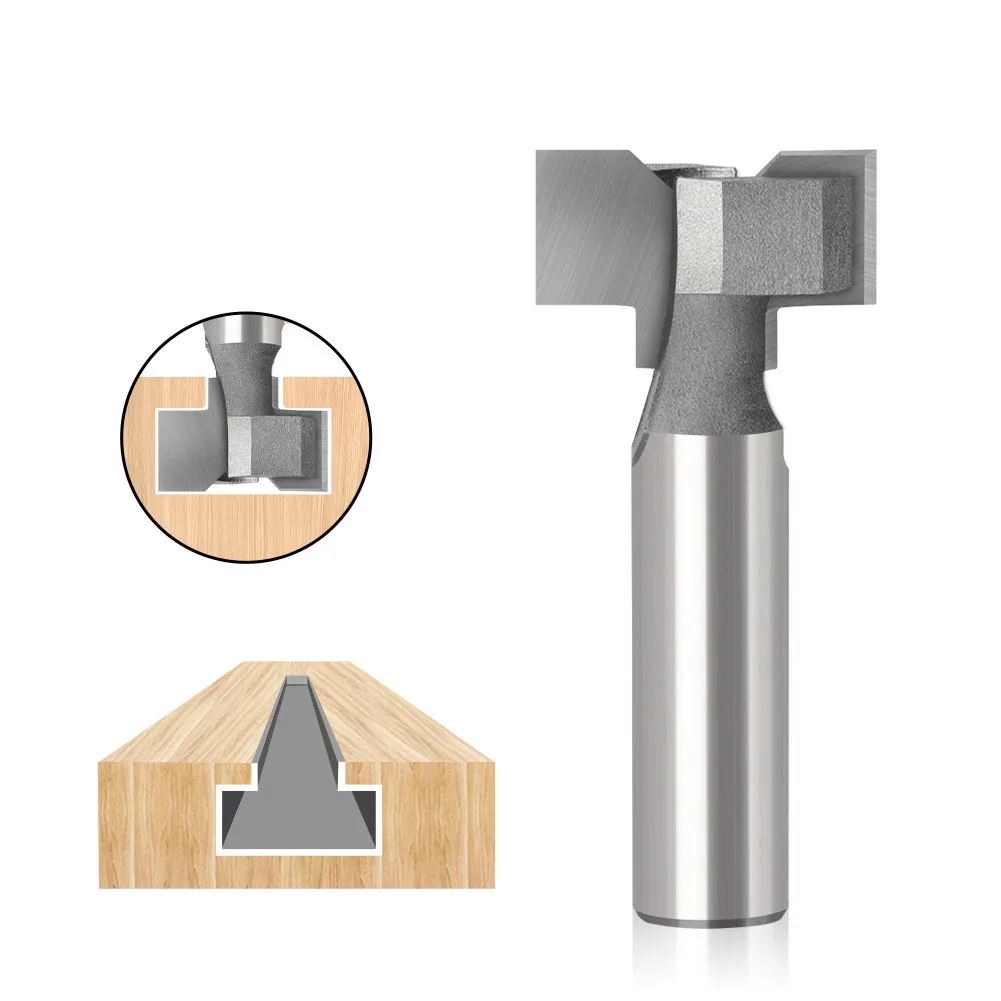 

Фреза с Т-образным пазом и Т-образной направляющей 12 мм, 1/2 дюйма, режущая твердосплавная фреза с деревообрабатывающим инструментом, Т-образная фреза для дерева Rou