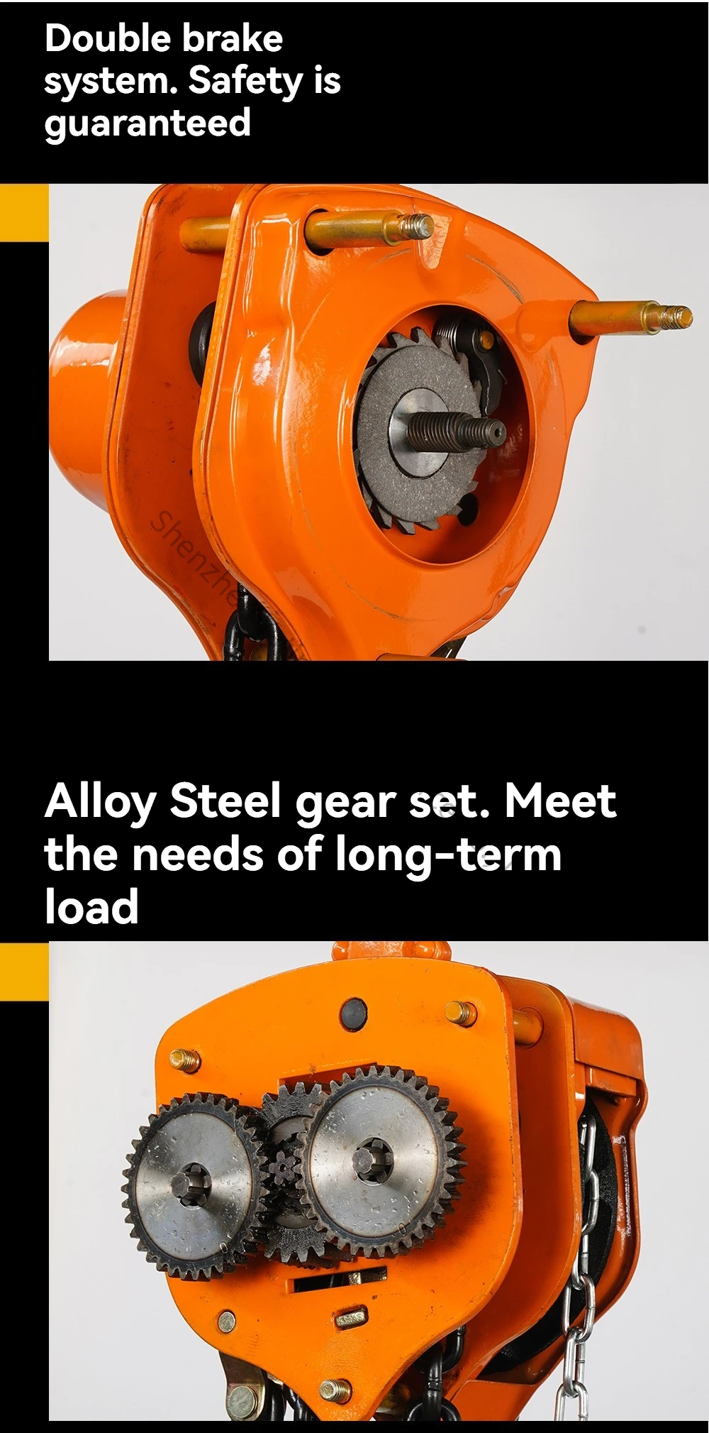 1 Ton, 2 Ton Lifting Crane Hand Pulled Hoist, Reverse Chain Manual Household  Hoist Crane